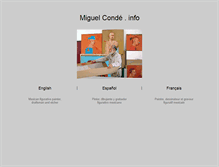 Tablet Screenshot of miguelconde.info